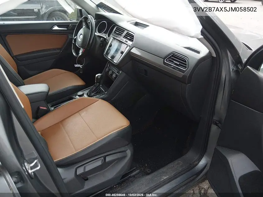 2018 VOLKSWAGEN TIGUAN VIN 3VV2B7AX5JM058502 — фото 5