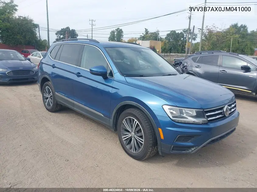 VOLKSWAGEN TIGUAN 2018, VIN 3VV3B7AX0JM041000