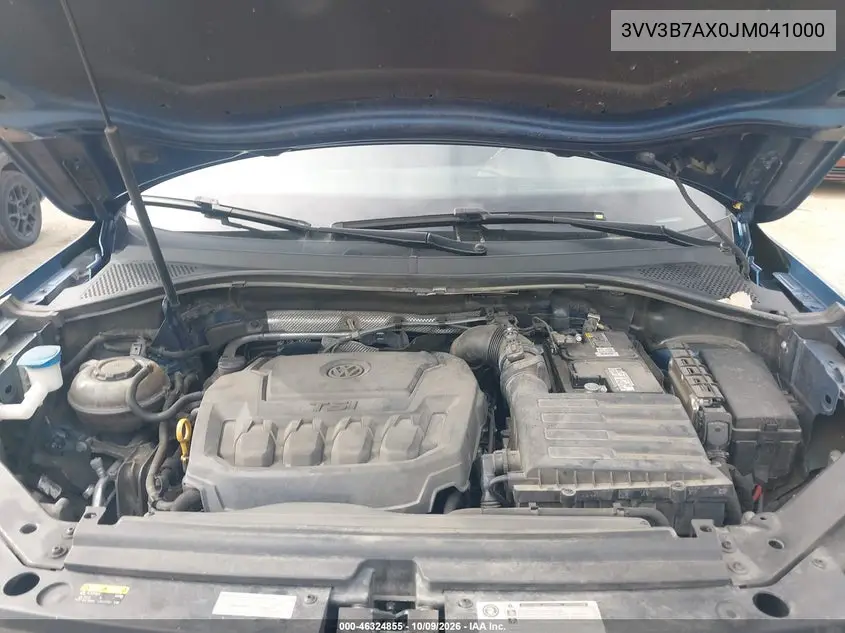 2018 VOLKSWAGEN TIGUAN VIN 3VV3B7AX0JM041000 — фото 10