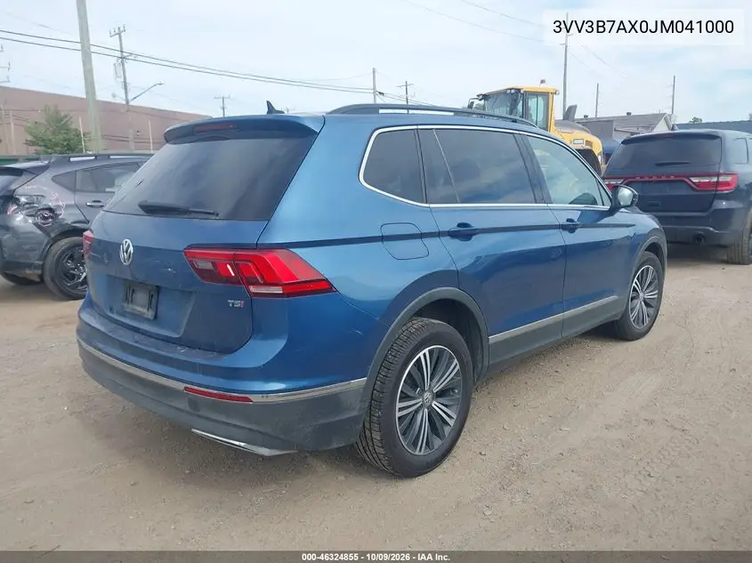 2018 VOLKSWAGEN TIGUAN VIN 3VV3B7AX0JM041000 — фото 4