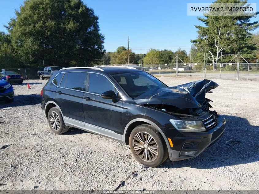 VOLKSWAGEN TIGUAN 2018, VIN 3VV3B7AX2JM025350