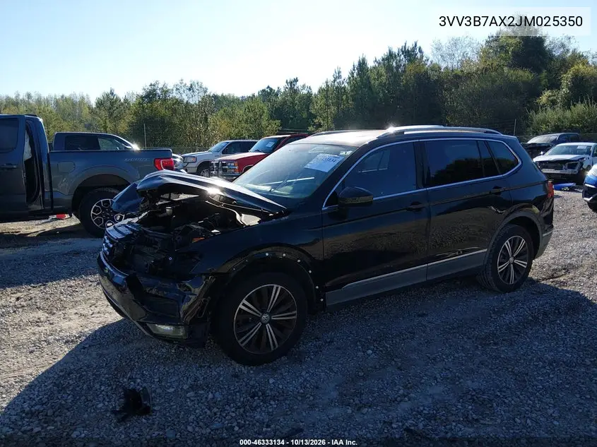 2018 VOLKSWAGEN TIGUAN VIN 3VV3B7AX2JM025350 — фото 2