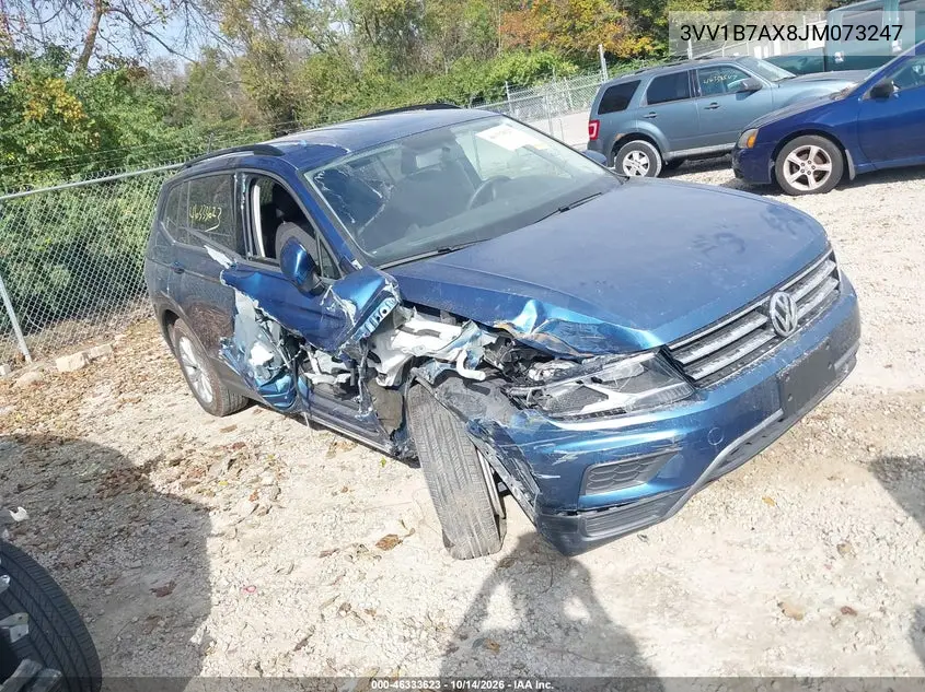 VOLKSWAGEN TIGUAN 2018, VIN 3VV1B7AX8JM073247