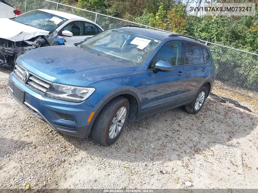 2018 VOLKSWAGEN TIGUAN VIN 3VV1B7AX8JM073247 — фото 2