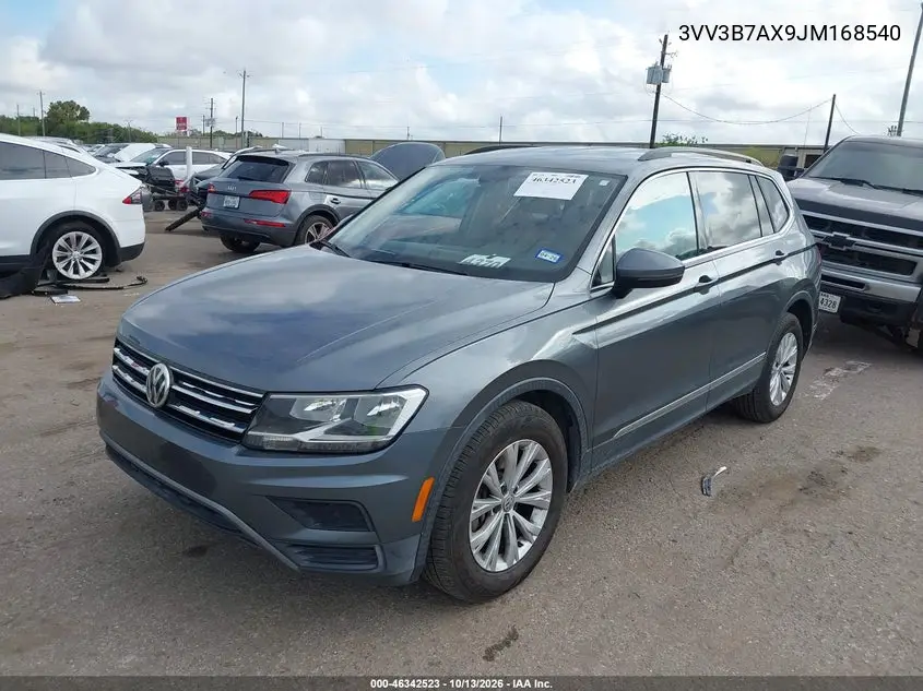 2018 VOLKSWAGEN TIGUAN VIN 3VV3B7AX9JM168540 — фото 2