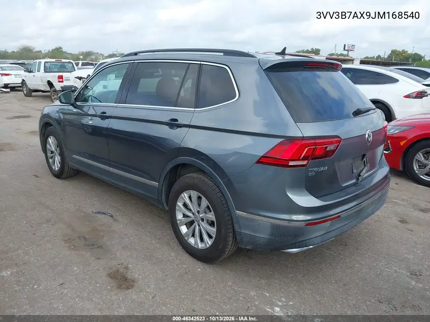2018 VOLKSWAGEN TIGUAN VIN 3VV3B7AX9JM168540 — фото 3