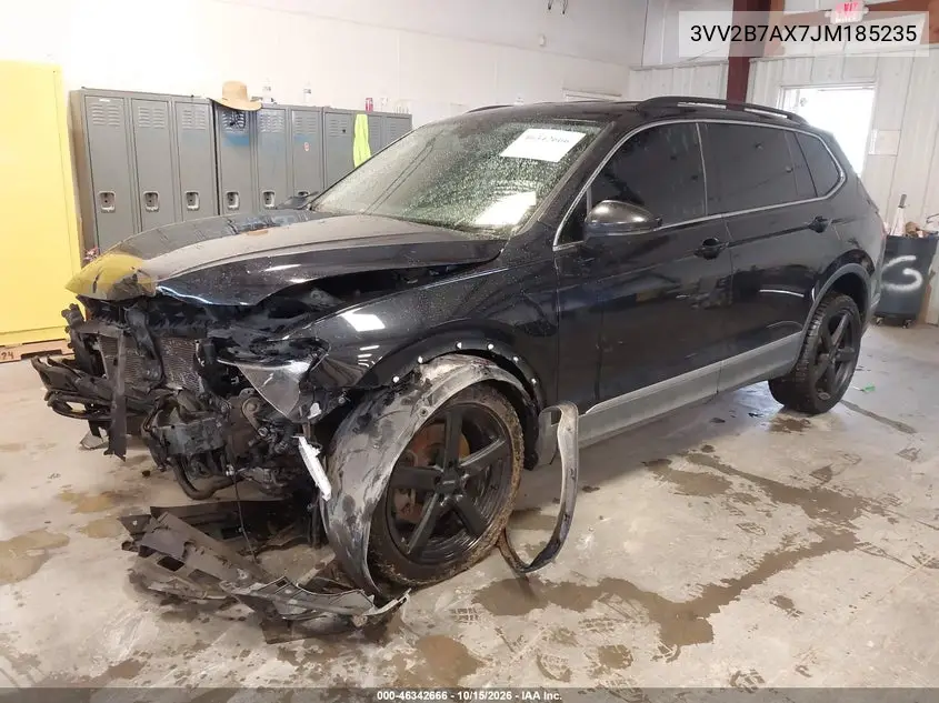 2018 VOLKSWAGEN TIGUAN VIN 3VV2B7AX7JM185235 — фото 2