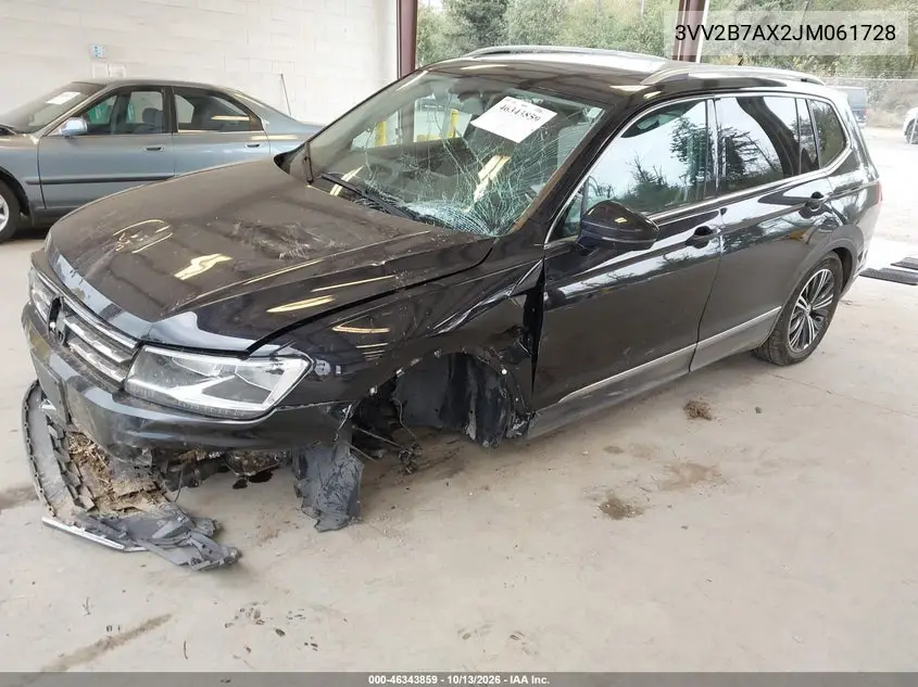 2018 VOLKSWAGEN TIGUAN VIN 3VV2B7AX2JM061728 — фото 2