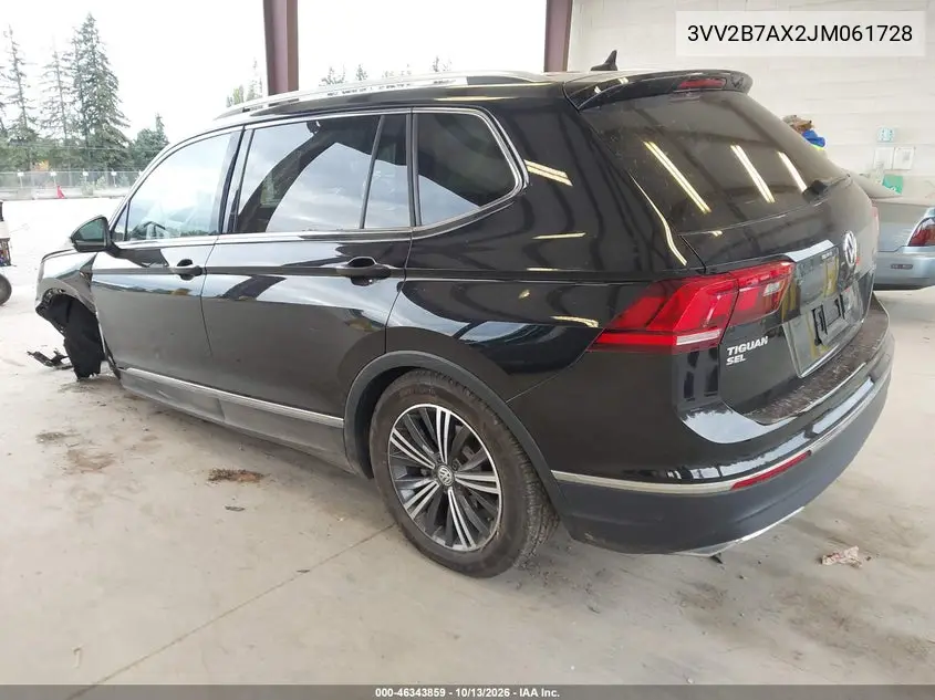 2018 VOLKSWAGEN TIGUAN VIN 3VV2B7AX2JM061728 — фото 3
