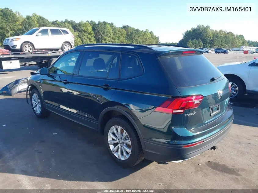 2018 VOLKSWAGEN TIGUAN VIN 3VV0B7AX9JM165401 — фото 3