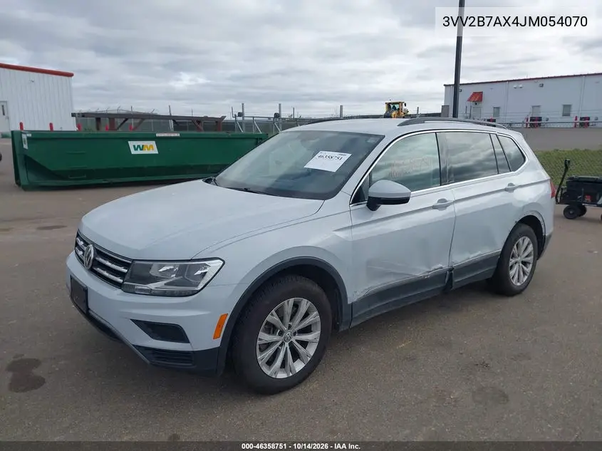 2018 VOLKSWAGEN TIGUAN VIN 3VV2B7AX4JM054070 — фото 2