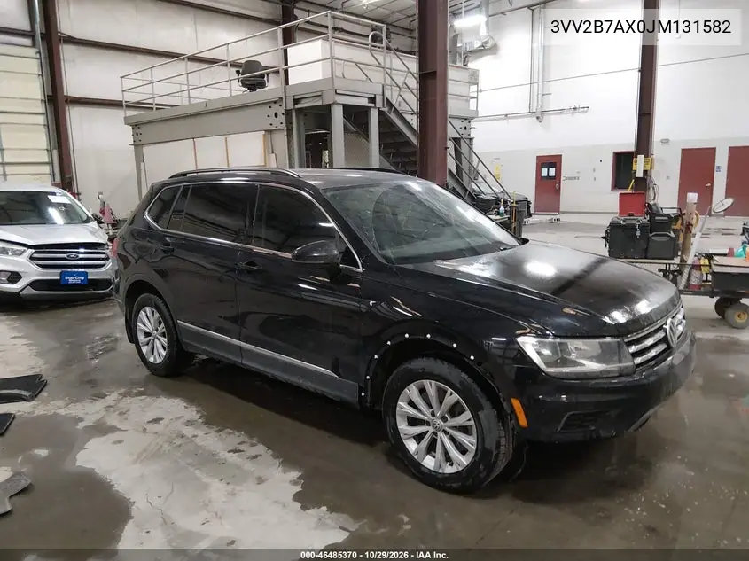 VOLKSWAGEN TIGUAN 2018, VIN 3VV2B7AX0JM131582