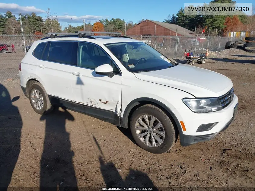 VOLKSWAGEN TIGUAN 2018, VIN 3VV2B7AX1JM074390