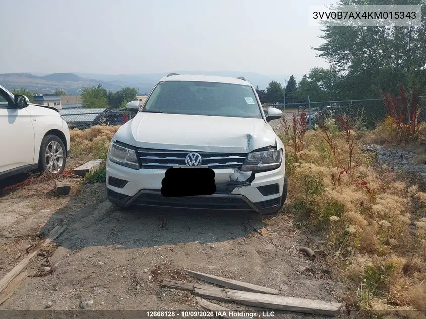 2019 VOLKSWAGEN TIGUAN VIN 3VV0B7AX4KM015343 — фото 12