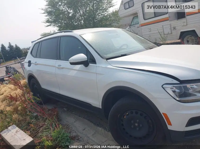 2019 VOLKSWAGEN TIGUAN VIN 3VV0B7AX4KM015343 — фото 13