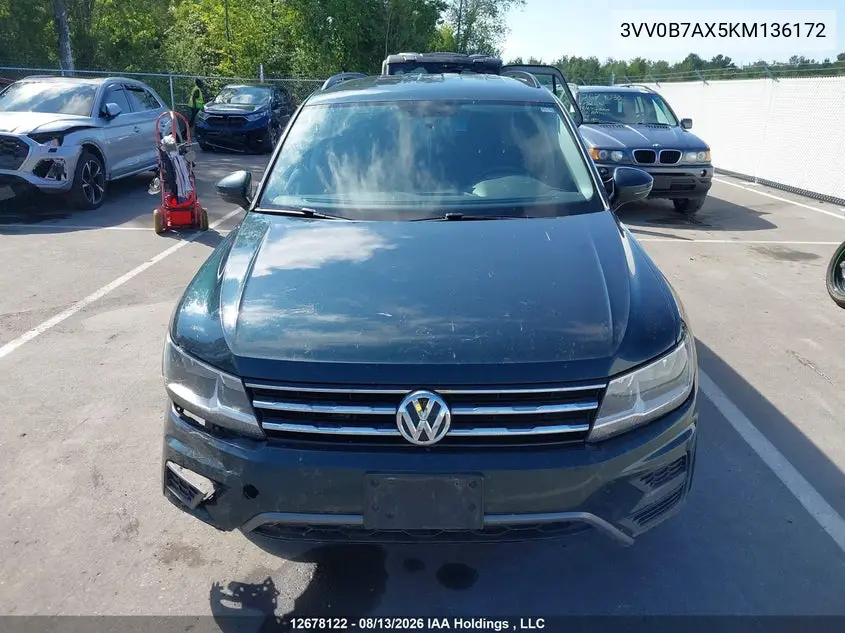 2019 VOLKSWAGEN TIGUAN VIN 3VV0B7AX5KM136172 — фото 13