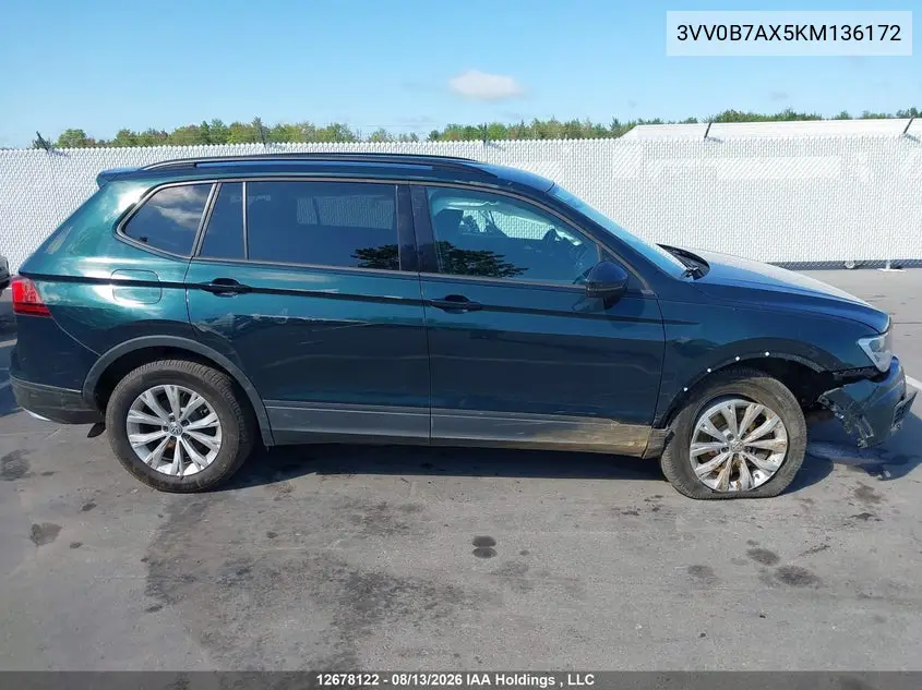 2019 VOLKSWAGEN TIGUAN VIN 3VV0B7AX5KM136172 — фото 14