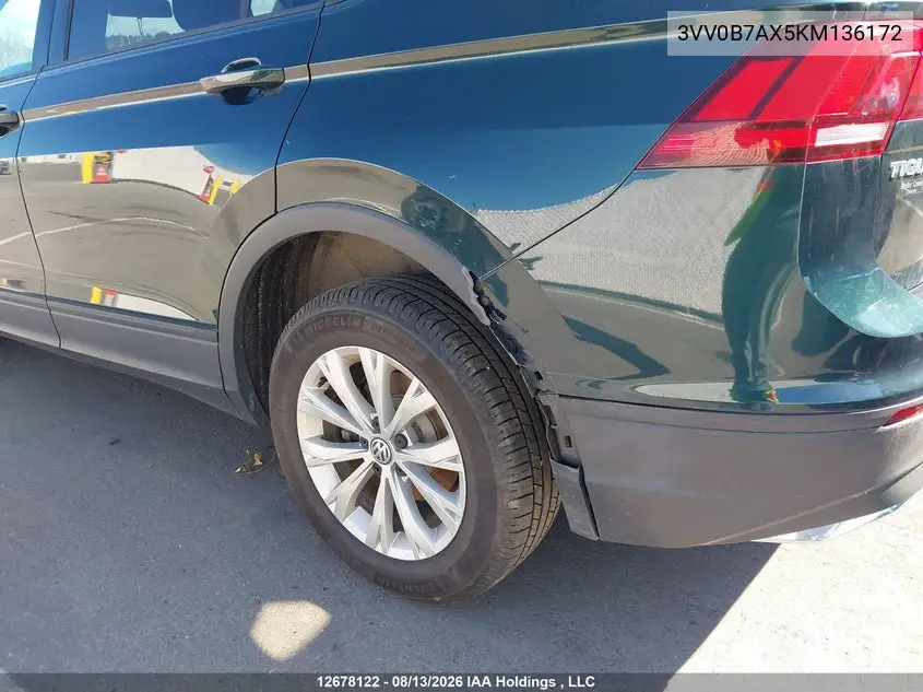 2019 VOLKSWAGEN TIGUAN VIN 3VV0B7AX5KM136172 — фото 22