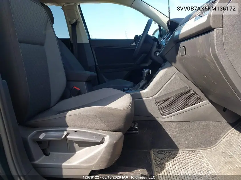 2019 VOLKSWAGEN TIGUAN VIN 3VV0B7AX5KM136172 — фото 5
