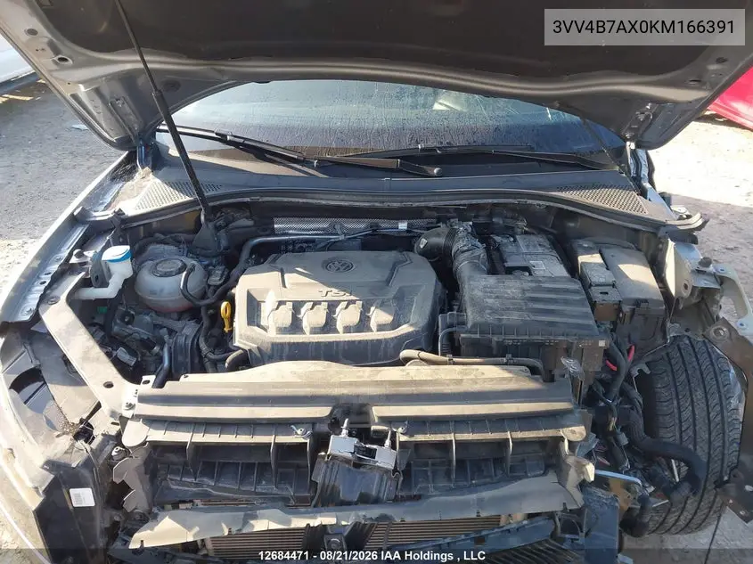 2019 VOLKSWAGEN TIGUAN VIN 3VV4B7AX0KM166391 — фото 10