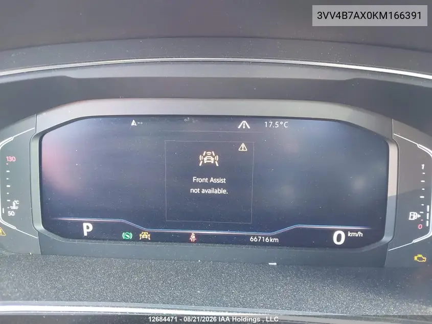 2019 VOLKSWAGEN TIGUAN VIN 3VV4B7AX0KM166391 — фото 7