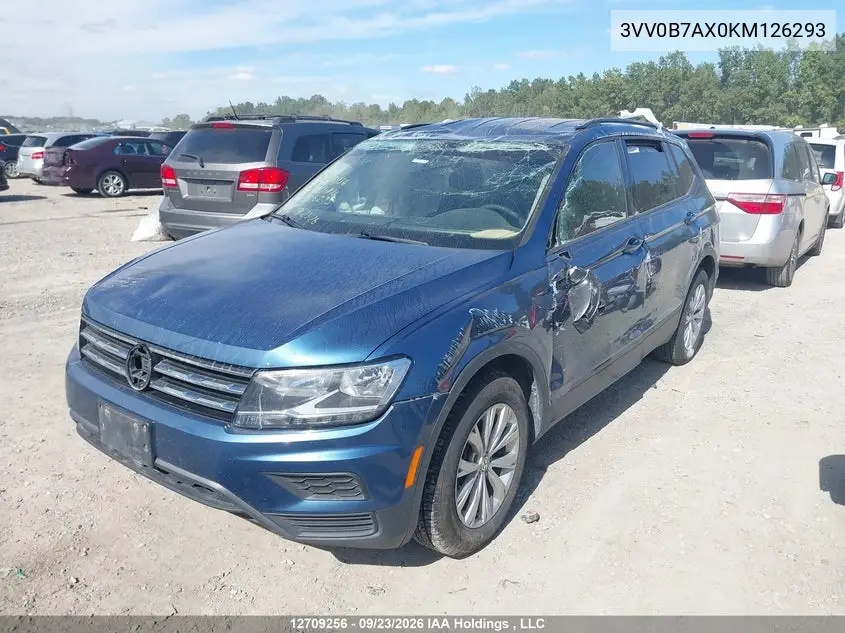2019 VOLKSWAGEN TIGUAN VIN 3VV0B7AX0KM126293 — фото 6