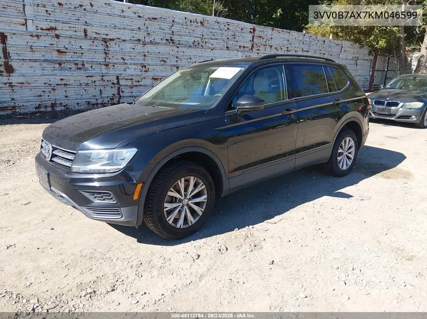 2019 VOLKSWAGEN TIGUAN VIN 3VV0B7AX7KM046599 — фото 2