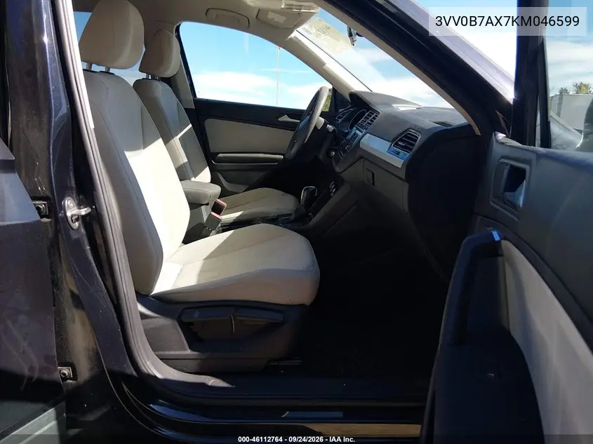 2019 VOLKSWAGEN TIGUAN VIN 3VV0B7AX7KM046599 — фото 5