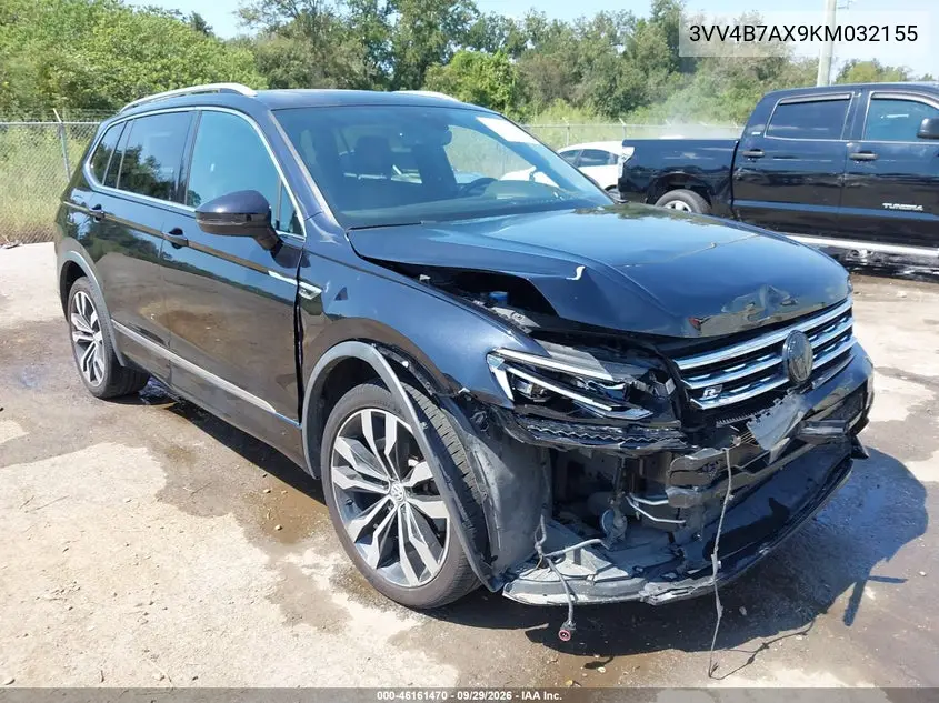 VOLKSWAGEN TIGUAN 2019, VIN 3VV4B7AX9KM032155