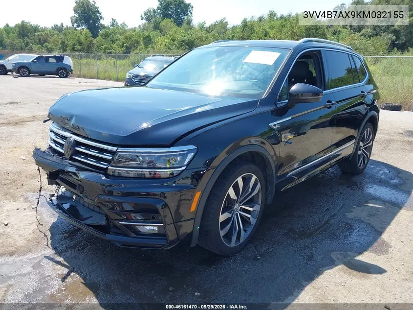2019 VOLKSWAGEN TIGUAN VIN 3VV4B7AX9KM032155 — фото 2