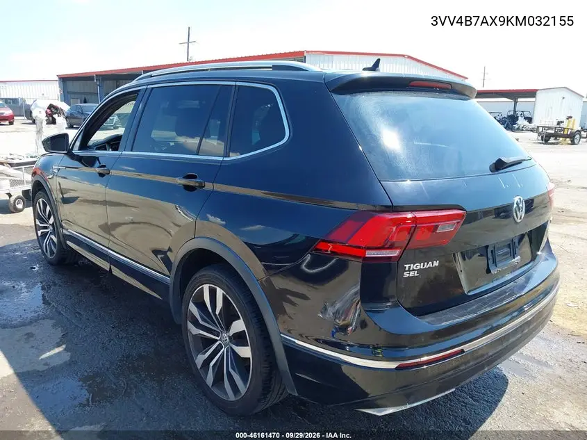 2019 VOLKSWAGEN TIGUAN VIN 3VV4B7AX9KM032155 — фото 3