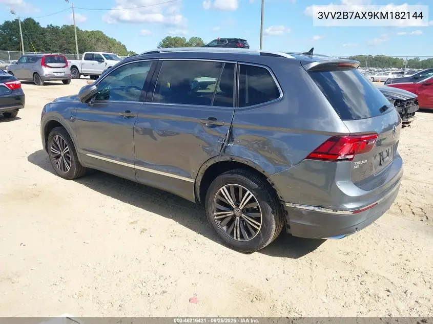 2019 VOLKSWAGEN TIGUAN VIN 3VV2B7AX9KM182144 — фото 3