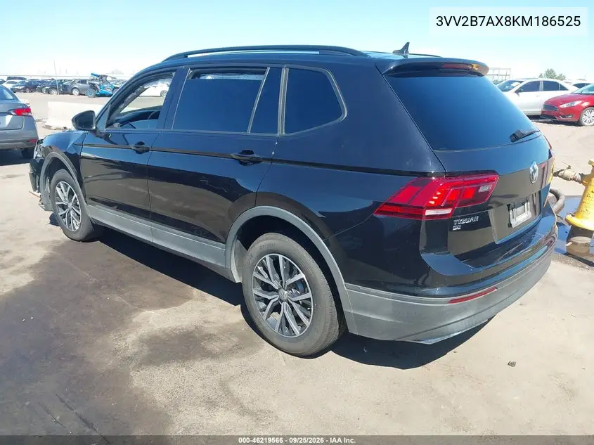 2019 VOLKSWAGEN TIGUAN VIN 3VV2B7AX8KM186525 — фото 3