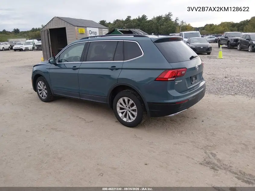 2019 VOLKSWAGEN TIGUAN VIN 3VV2B7AX2KM128622 — фото 3