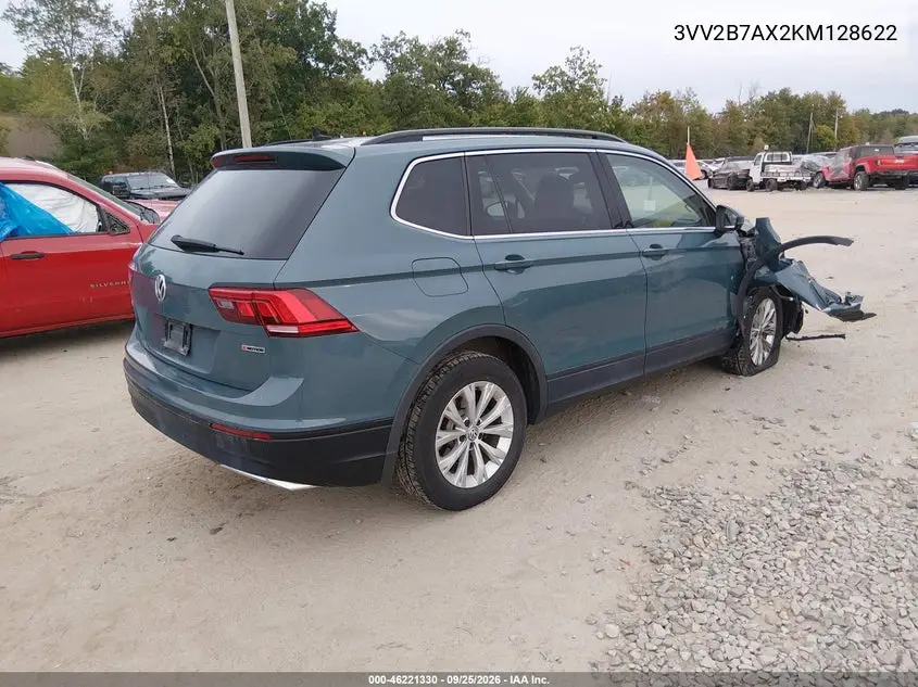 2019 VOLKSWAGEN TIGUAN VIN 3VV2B7AX2KM128622 — фото 4