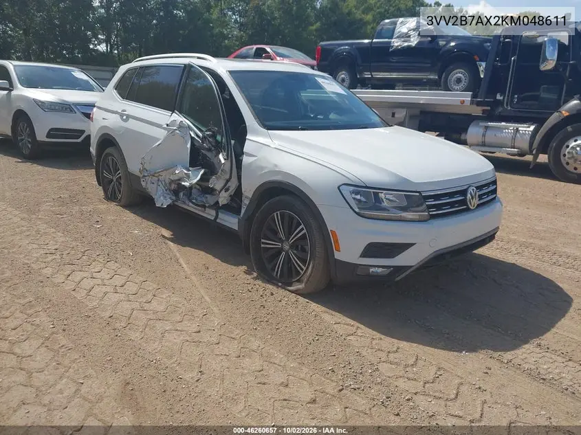 VOLKSWAGEN TIGUAN 2019, VIN 3VV2B7AX2KM048611