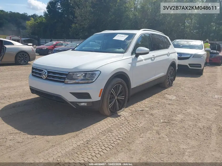 2019 VOLKSWAGEN TIGUAN VIN 3VV2B7AX2KM048611 — фото 2