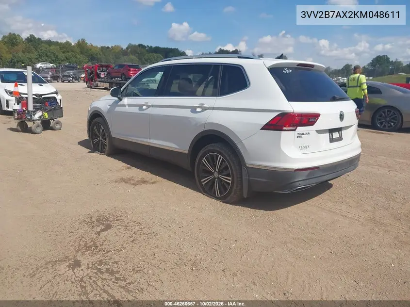 2019 VOLKSWAGEN TIGUAN VIN 3VV2B7AX2KM048611 — фото 3