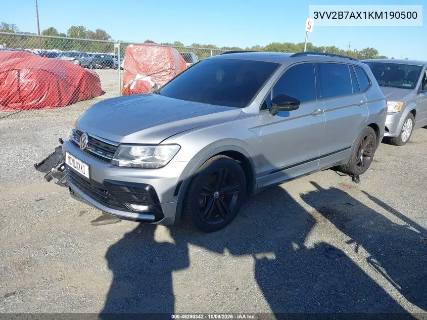 2019 VOLKSWAGEN TIGUAN VIN 3VV2B7AX1KM190500 — фото 2