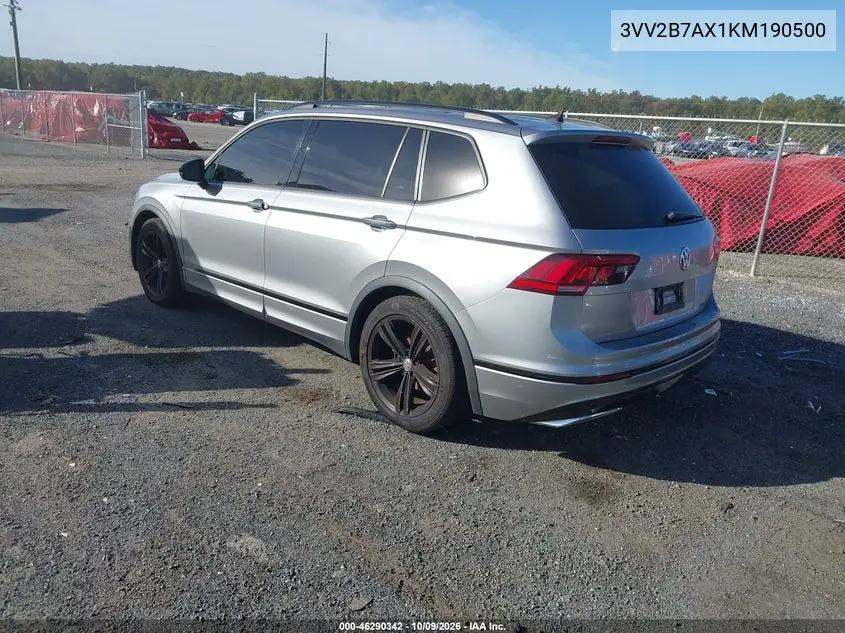 2019 VOLKSWAGEN TIGUAN VIN 3VV2B7AX1KM190500 — фото 3
