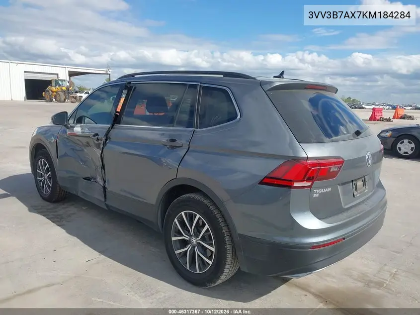 2019 VOLKSWAGEN TIGUAN VIN 3VV3B7AX7KM184284 — фото 3