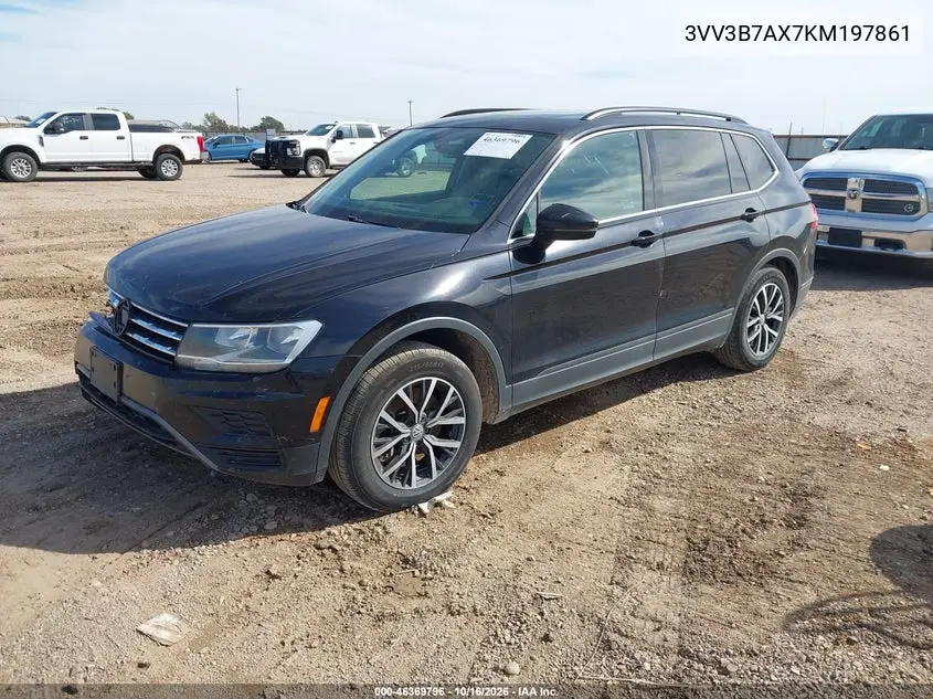 2019 VOLKSWAGEN TIGUAN VIN 3VV3B7AX7KM197861 — фото 2