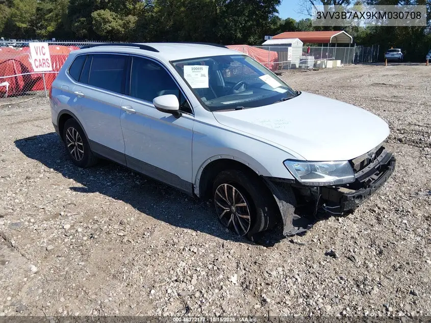 VOLKSWAGEN TIGUAN 2019, VIN 3VV3B7AX9KM030708
