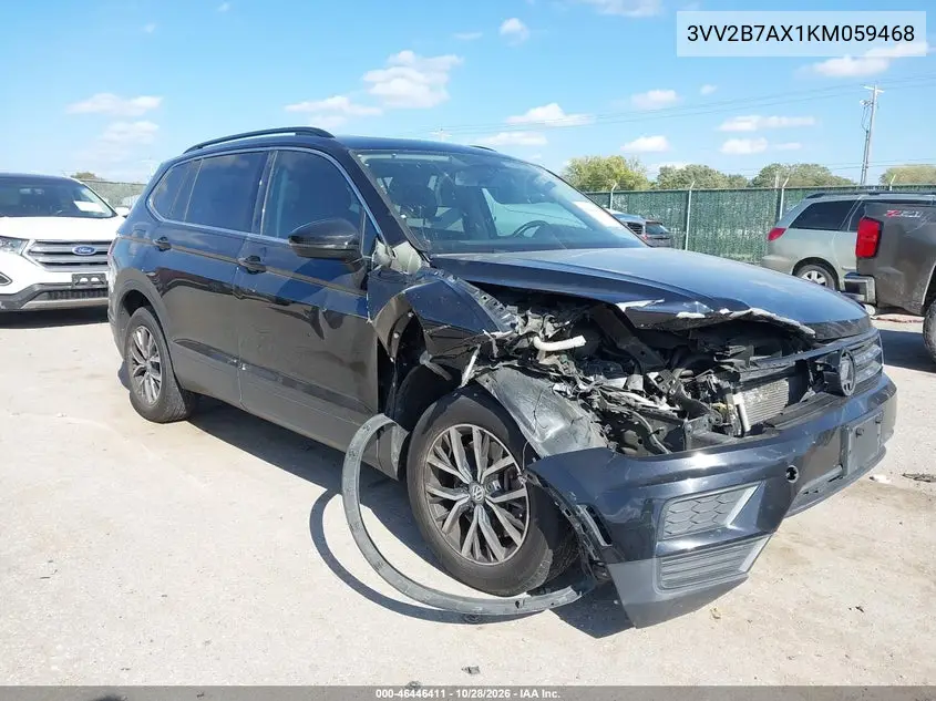 VOLKSWAGEN TIGUAN 2019, VIN 3VV2B7AX1KM059468