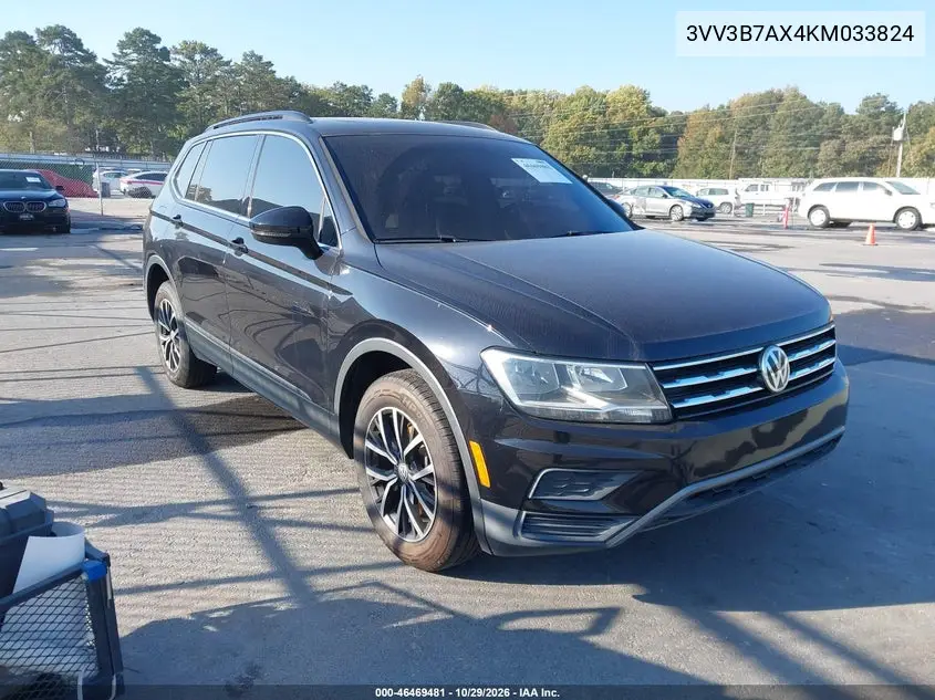 VOLKSWAGEN TIGUAN 2019, VIN 3VV3B7AX4KM033824