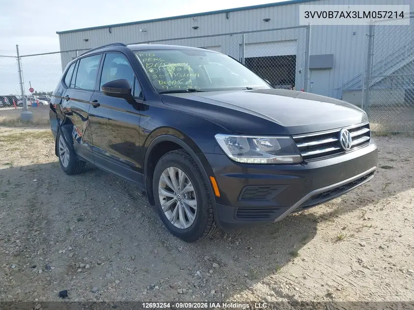 VOLKSWAGEN TIGUAN 2020, VIN 3VV0B7AX3LM057214