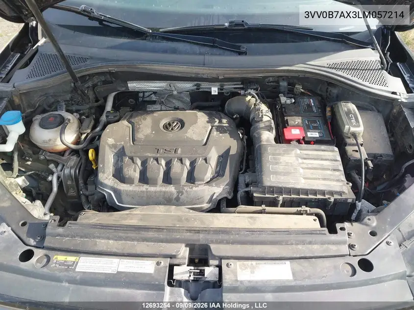 2020 VOLKSWAGEN TIGUAN VIN 3VV0B7AX3LM057214 — фото 10