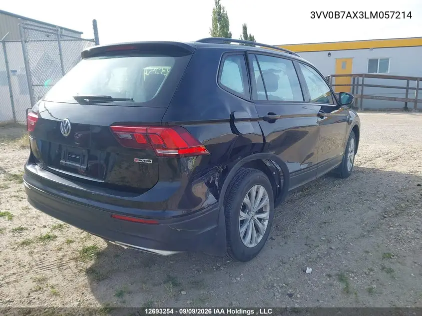 2020 VOLKSWAGEN TIGUAN VIN 3VV0B7AX3LM057214 — фото 4