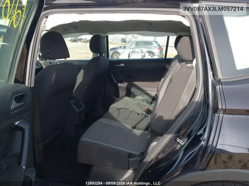2020 VOLKSWAGEN TIGUAN VIN 3VV0B7AX3LM057214 — фото 8