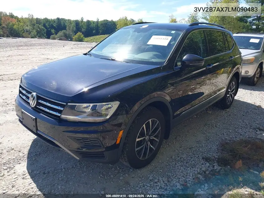 2020 VOLKSWAGEN TIGUAN VIN 3VV2B7AX7LM090483 — фото 2